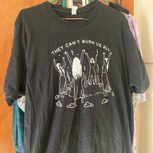 The Spark Company They Can't Burn Us All Witch Shirt XL
